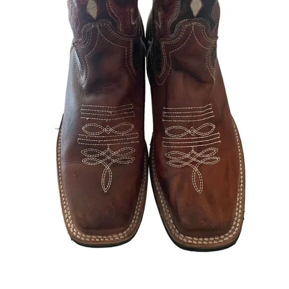 California Rodeo Western Leather Unisex Boots SZ 6.5 - Picture 7 of 13